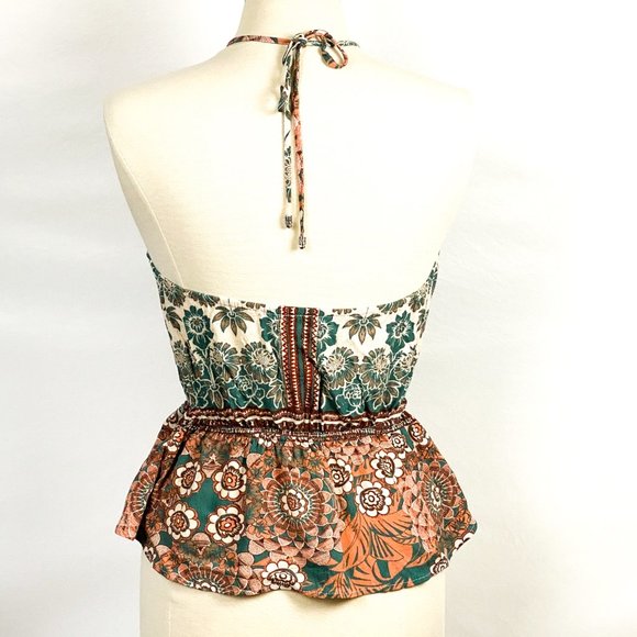 Kendall & Kylie Peplum Halter Top Size Medium - Picture 5 of 7